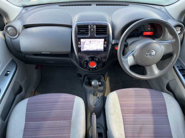 日産 マーチ ボレロ 新潟県 2015(平27)年 18.6万km ナイトベールパープル 純正ナビ/フルセグ/Bluetooth