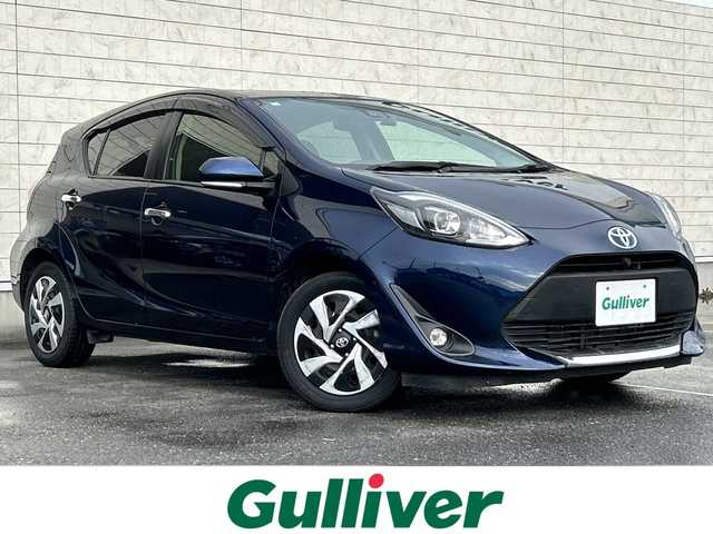 トヨタ アクア S スタイルブラック 茨城県 2021(令3)年 6.2万km ダークブルーマイカ 純正メモリナビ【NSZT-W68T】/(地デジTV・CD・DVD・BT・ラジオ再生)/プリクラッシュセーフティ/コーナーセンサー/アラウンドビューモニター/ビルトインETC/ドライブレコーダー/オートライト/LEDヘッドライト/オートハイビーム/スマートキー/スペアキー/取扱説明書