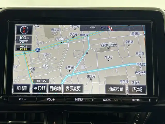 トヨタ Ｃ－ＨＲ G 佐賀県 2017(平29)年 6万km メタルストリームM 純正9インチナビ/フルセグTV/Bluetooth/CD/DVD/バックカメラ/ビルトインETC/前方ドライブレコーダー/レーダークルーズコントロール/運転席・助手席シートヒーター/トヨタセーフティーセンス/衝突被害軽減ブレーキ/コーナーセンサー/純正フロアマット/純正18インチアルミホイール
