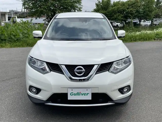 日産 エクストレイル ハイブリッド 20X エマージェンシーブレーキ 山形県 2015(平27)年 5.1万km ブリリアントホワイトパール 4WD/衝突軽減/純正SDナビ/　　【CD BT フルセグ USB AUX】/アラウンドビューモニター/クルーズコントロール/LEDオートヘッドライト/シートヒーター/純正17インチアルミホイール/ドライブレコーダー/コーナーセンサー/アイドリングストップ/パーキングアシスト/ステアリングスイッチ/電動格納ウィンカーミラー/フォグランプ/インテリジェントキー×2/ETC
