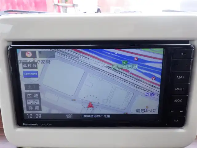 スズキ ラパン S セレクション 千葉県 2018(平30)年 1.1万km リフレクティブオレンジM/ホワイト2トーン 社外メモリーナビ/地デジTV/【DVD/CD再生可　Bluetooth接続】/全方位モニター/アイドリングストップ/革巻ステアリング/ステアリングスイッチ/前席シートヒーター/ドライブレコーダー/ETC/HIDヘッドライト/携帯リモコン