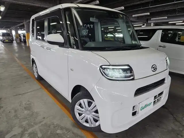 ダイハツ タント L 宮崎県 2020(令2)年 4.2万km ホワイト 純正ナビ/　(Bluetooth/CD/DVD)/フルセグTV/スライドドア/バックカメラ/ドライブレコーダー/コーナーセンサー/スマートアシスト/・衝突回避支援ブレーキ機能/・衝突警報機能/・車線逸脱警報機能/・車線逸脱抑制制御機能/・先行車発進お知らせ機能/・オートハイビーム/LEDヘッドランプ/オートライト/ステアリングスイッチ/リモコンキー/禁煙車