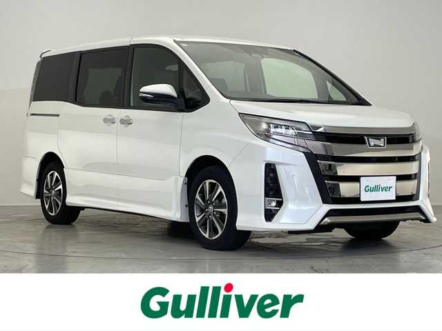 トヨタ ノア Si ダブルバイビーⅡ 滋賀県 2019(平31)年 6.9万km ホワイトパールクリスタルシャイン 禁煙車/純正９型ナビ/（ＣＤ／ＤＶＤ／Ｂｌｕｅｔｏｏｔｈ／フルセグ／ＳＤ）/トヨタセーフティセンス/アルパイン１０．２型後席モニター/クルーズコントロール/両側パワースライドドア/ハーフレザーシート/デュアルエアコン/LEDヘッドライト/バックカメラ/ビルトインETC/オートライト/オートハイビーム
