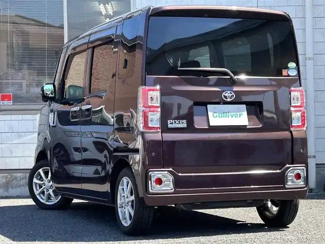 トヨタ ピクシスメガ L SAⅡ 福岡県 2017(平29)年 4.4万km プラムブラウンパールクリスタルシャイン ワンオーナー/純正メモリナビ【NSZT-W66T】/　（AM/FM/CD/DVD/Bluetooth/フルセグTV）/バックカメラ/スマートアシストII/・衝突警報機能/・衝突回避支援ブレーキ機能/・誤発進抑制制御機能/・後方誤発進抑制制御機能/・車線逸脱警報機能/・先行車発進お知らせ機能/アイドリングストップ/横滑り防止装置/純正14インチアルミホイール/両側パワースライドドア/後席サンシェード/純正フロアマット/オートライト/電源ソケット×1/ドアバイザー/電格ミラー/プッシュスタート/ISOFIX/スペアキー×1/保証書/取扱説明書/ナビ取扱説明書