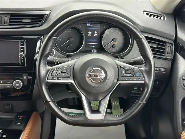 日産 エクストレイル 20Xi レザーエディション 埼玉県 2020(令2)年 4.3万km アズライトブルー サンルーフ　純正ナビ　全方位　プロパイロット　シートヒーター　レザーシート　パワーシート　レーダークルーズコントロール　ETC　液晶ミラー　電動リアゲート　