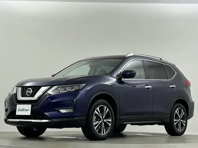 日産 エクストレイル 20Xi レザーエディション 埼玉県 2020(令2)年 4.3万km アズライトブルー サンルーフ　純正ナビ　全方位　プロパイロット　シートヒーター　レザーシート　パワーシート　レーダークルーズコントロール　ETC　液晶ミラー　電動リアゲート　