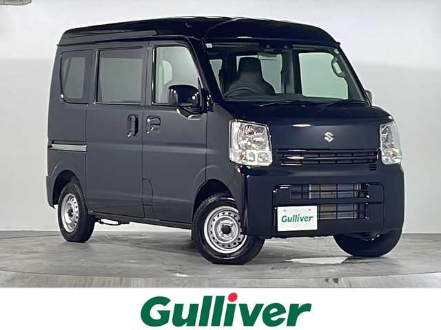 スズキ エブリイ PA リミテッド 広島県 2024(令6)年 0.1千km ブルーイッシュブラックパール3 禁煙車/ハイルーフ/4WD/オーバーヘッドコンソール/純正オーディオ/リモコンキー/コーナーセンサー/ABS/横滑り防止装置/衝突被害軽減ブレーキ/アイドリングストップ