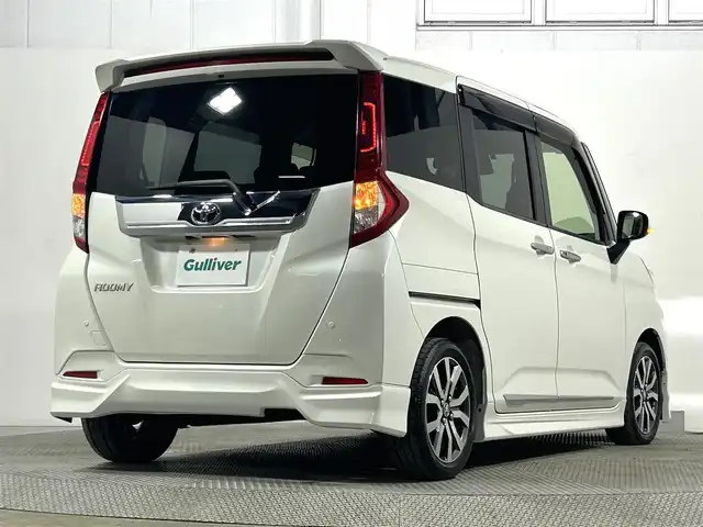 トヨタ ルーミー カスタムG－T 大阪府 2017(平29)年 5.4万km パールホワイトⅢ モデリスタエアロ 純正9incナビTV バックカメラ 両側パワースライドドア クルーズコントロール 衝突軽減ブレーキ レーンアシスト スマートキー プッシュスタート ドライブレコーダー ETC