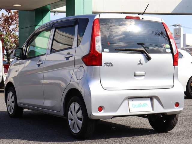 三菱 ｅＫワゴン E 長野県 2016(平28)年 2.9万km クールシルバーメタリック シートヒーター(D席)/ドアバイザー /純正ヘッドライト/取説/スペアキー/記録簿(R4)