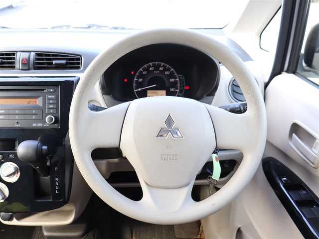 三菱 ｅＫワゴン E 長野県 2016(平28)年 2.9万km クールシルバーメタリック シートヒーター(D席)/ドアバイザー /純正ヘッドライト/取説/スペアキー/記録簿(R4)