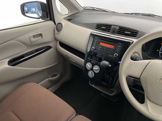 三菱 ｅＫワゴン E 長野県 2016(平28)年 2.9万km クールシルバーメタリック 純正オーディオ/・CD/・AUX/・FM・AM/シートヒーター(D席)/ドアバイザー /スペアキー/ライトレベライザー/エアコン/電動格納ミラー/社外フロアマット/ABS