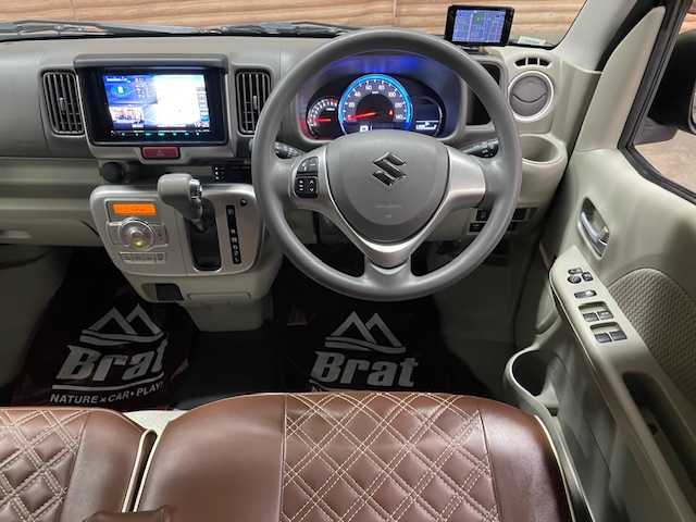 スズキ エブリィ ワゴン PZターボ スペシャル 道央・札幌 2019(令1)年 4.8万km ムーンライトバイオレットPM 【2511014633】/４ＷＤ　/ワンオーナー　/ハイルーフ　/衝突軽減ブレーキ　/ナビ　/フルセグＴＶ　/革調シートカバー　/ドライブレコーダー　/純正１４インチアルミホイール　/ＫＹＢショックアブソーバー　/両側電動スライドドア　/LEDヘッドライト/ＥＴＣ