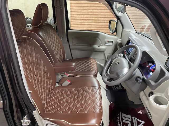 スズキ エブリィ ワゴン PZターボ スペシャル 道央・札幌 2019(令1)年 4.8万km ムーンライトバイオレットPM 【2511014633】/４ＷＤ　/ワンオーナー　/ハイルーフ　/衝突軽減ブレーキ　/ナビ　/フルセグＴＶ　/革調シートカバー　/ドライブレコーダー　/純正１４インチアルミホイール　/ＫＹＢショックアブソーバー　/両側電動スライドドア　/LEDヘッドライト/ＥＴＣ