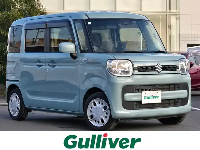 スズキ スペーシア HYBRID G 鹿児島県 2019(令1)年 2.3万km オフブルーM 両側スライドドア　/社外ＳＤナビ（ＣＮ－Ｇ７０１Ｄ）　/社外オーディオ　/前方ドライブレコーダー　/ＥＴＣ　/スズキセーフティサポート　/ハロゲンヘッドライト　/横滑り防止装置　/レーンキープアシスト/プッシュスタート/スマートキー