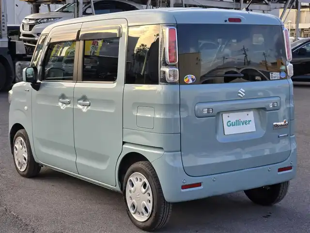 スズキ スペーシア HYBRID G 鹿児島県 2019(令1)年 2.3万km オフブルーM 両側スライドドア　/社外ＳＤナビ（ＣＮ－Ｇ７０１Ｄ）　/社外オーディオ　/前方ドライブレコーダー　/ＥＴＣ　/スズキセーフティサポート　/ハロゲンヘッドライト　/横滑り防止装置　/レーンキープアシスト/プッシュスタート/スマートキー