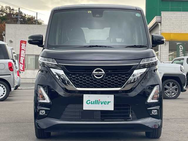 日産 ルークス 山口県 2020(令2)年 1.1万km ブラック ワンオーナー/純正９型ナビ（フルセグTV、AM/FM、Bluetooth/・MM320D-L/全方位カメラ/片側パワースライドドア/LEDオートライト/純正１４インチアルミホイール/快適パックa/・プラズマクラスター搭載リヤシーリングファン/・パーソナルテーブル〈後席〉/・カップホルダー（9個）/・USBソケット〈助手席シートバック部〉/・ロールサンシェード〈リヤ〉/・撥水加工シート/前後コーナーセンサー/横滑り防止装置/衝突被害軽減ブレーキ/アイドリングストップ
