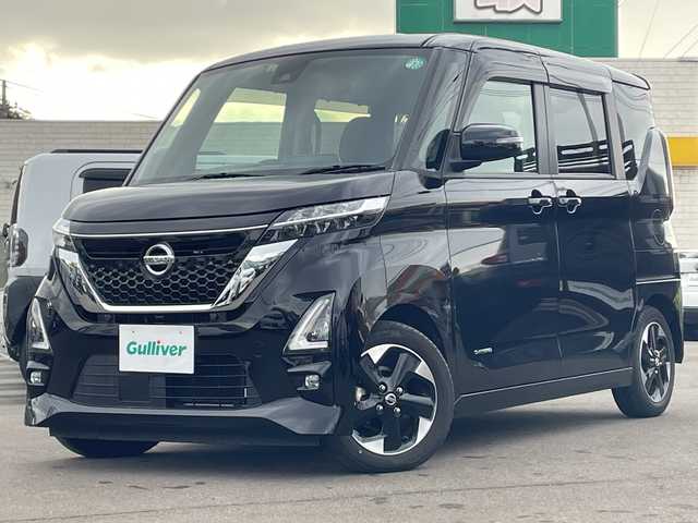 日産 ルークス 山口県 2020(令2)年 1.1万km ブラック ワンオーナー/純正９型ナビ（フルセグTV、AM/FM、Bluetooth/・MM320D-L/全方位カメラ/片側パワースライドドア/LEDオートライト/純正１４インチアルミホイール/快適パックa/・プラズマクラスター搭載リヤシーリングファン/・パーソナルテーブル〈後席〉/・カップホルダー（9個）/・USBソケット〈助手席シートバック部〉/・ロールサンシェード〈リヤ〉/・撥水加工シート/前後コーナーセンサー/横滑り防止装置/衝突被害軽減ブレーキ/アイドリングストップ