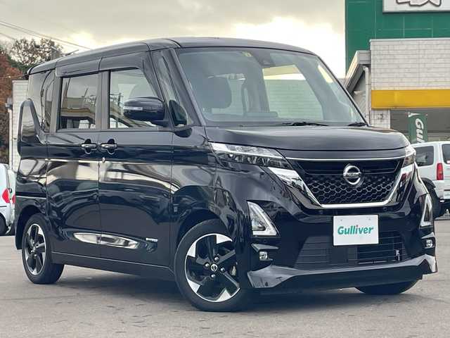 日産 ルークス 山口県 2020(令2)年 1.1万km ブラック ワンオーナー/純正９型ナビ（フルセグTV、AM/FM、Bluetooth/・MM320D-L/全方位カメラ/片側パワースライドドア/LEDオートライト/純正１４インチアルミホイール/快適パックa/・プラズマクラスター搭載リヤシーリングファン/・パーソナルテーブル〈後席〉/・カップホルダー（9個）/・USBソケット〈助手席シートバック部〉/・ロールサンシェード〈リヤ〉/・撥水加工シート/前後コーナーセンサー/横滑り防止装置/衝突被害軽減ブレーキ/アイドリングストップ