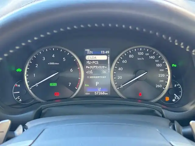 レクサス ＮＸ 300h バージョンL 山梨県 2018(平30)年 5.8万km アンバークリスタルシャイン 純正ナビ/　（フルセグTV/CD/DVD/BT）/マークレビンソン/パノラミックビューモニター/レーダークルーズコントロール/SR/三眼LED/HUD/BSM/PCS/ETC/茶革/シートヒーター/ベンチレーション/パワーバックドア/純正18インチAW