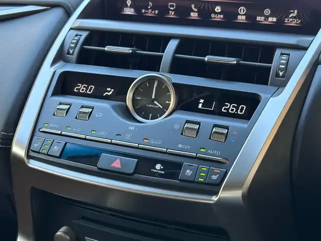 レクサス ＮＸ 300h バージョンL 山梨県 2018(平30)年 5.8万km アンバークリスタルシャイン 純正ナビ/　（フルセグTV/CD/DVD/BT）/マークレビンソン/パノラミックビューモニター/レーダークルーズコントロール/SR/三眼LED/HUD/BSM/PCS/ETC/茶革/シートヒーター/ベンチレーション/パワーバックドア/純正18インチAW