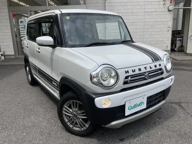 スズキ ハスラー X ターボ 埼玉県 2018(平30)年 8.4万km ピュアホワイトP ワンオーナー/社外ナビオーディー/型番：AVIC-RW901ZS/（フルセグTV/BT/CD/DVD/FM/AM）/ビルトインETC/アイドリングストップ/衝突被害軽減ブレーキ/バックカメラ/車線逸脱防止機能/ステアリングリモコン/D席/N席シートヒーター/オートライト/フォグライト/デニムシートカバー/プッシュすチャート/スマートキー（スペアキーあり）/車両、ナビオーディオ取説あり/ドアバイザー/電装格納ミラー