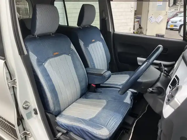 スズキ ハスラー X ターボ 埼玉県 2018(平30)年 8.4万km ピュアホワイトP ワンオーナー/社外ナビオーディー/型番：AVIC-RW901ZS/（フルセグTV/BT/CD/DVD/FM/AM）/ビルトインETC/アイドリングストップ/衝突被害軽減ブレーキ/バックカメラ/車線逸脱防止機能/ステアリングリモコン/D席/N席シートヒーター/オートライト/フォグライト/デニムシートカバー/プッシュすチャート/スマートキー（スペアキーあり）/車両、ナビオーディオ取説あり/ドアバイザー/電装格納ミラー