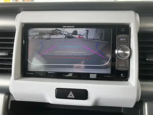 スズキ ハスラー X ターボ 埼玉県 2018(平30)年 8.4万km ピュアホワイトP ワンオーナー/社外ナビオーディー/型番：AVIC-RW901ZS/（フルセグTV/BT/CD/DVD/FM/AM）/ビルトインETC/アイドリングストップ/衝突被害軽減ブレーキ/バックカメラ/車線逸脱防止機能/ステアリングリモコン/D席/N席シートヒーター/オートライト/フォグライト/デニムシートカバー/プッシュすチャート/スマートキー（スペアキーあり）/車両、ナビオーディオ取説あり/ドアバイザー/電装格納ミラー