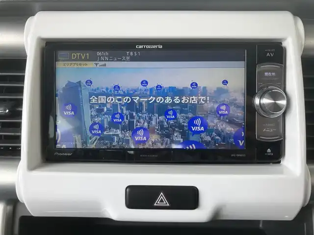 スズキ ハスラー X ターボ 埼玉県 2018(平30)年 8.4万km ピュアホワイトP ワンオーナー/社外ナビオーディー/型番：AVIC-RW901ZS/（フルセグTV/BT/CD/DVD/FM/AM）/ビルトインETC/アイドリングストップ/衝突被害軽減ブレーキ/バックカメラ/車線逸脱防止機能/ステアリングリモコン/D席/N席シートヒーター/オートライト/フォグライト/デニムシートカバー/プッシュすチャート/スマートキー（スペアキーあり）/車両、ナビオーディオ取説あり/ドアバイザー/電装格納ミラー