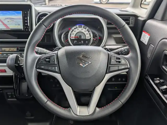 スズキ スペーシア カスタム HYBRID XS ターボ 福井県 2019(令1)年 4.4万km アーバンブラウンパールメタリック ４WD/純正15インチAW/バックカメラ/パドルシフト/両側パワースライドドア/前席シートヒーター/衝突被害軽減システム/LEDヘッドライト/Fフォグ/クルーズコントロール/後方コーナーセンサー/パナソニック7インチメモリナビ（CD/DVD/BT/USB/iPod）/フルセグテレビ/レーンキープアシスト/横滑り防止装置/盗難防止装置/アイドリングストップ/ダブル＋サイドエアバッグ/カーテンエアバッグ/純正フロアマット/スマートキー