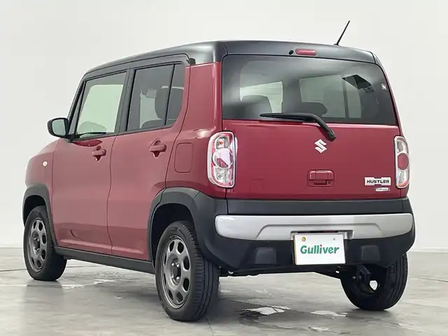 スズキ ハスラー G 群馬県 2016(平28)年 3.5万km フェニックスレッドパール/ブルーイッシュブラックパール ナビ　衝突被害軽減ブレーキ　フルセグＴＶ　アイドリングストップ　前席シートヒーター　純正ビルトインＥＴＣ　横滑り防止機能　スマートキー　プッシュスタート　ヘッドライトレベライザー　電格ミラー　禁煙車