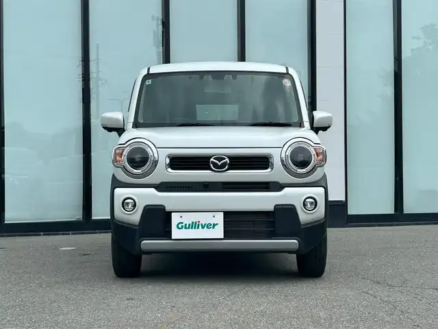 マツダ フレア クロスオーバー ハイブリッドXT 大阪府 2020(令2)年 2.3万km ピュアホワイトP 社外ナビ　/   フルセグTV/CD/DVD/Bluetooth/USB　/全方位モニター　/衝突軽減ブレーキ　/前席シートヒーター　/レーダークルーズコントロール/レーンキープアシスト/パドルシフト　/アイドリングストップ/純正18インチアルミホイール　　/純正フロアマット/プッシュスタート　/スマートキー　/ＥＴＣ　/ＬＥＤ