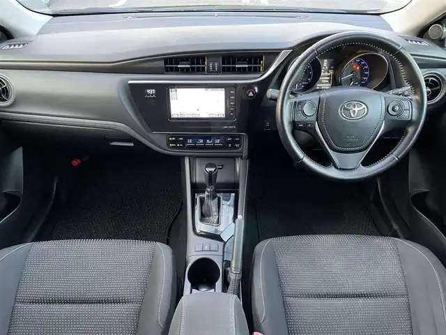 トヨタ オーリス 150X Sパッケージ 鳥取県 2015(平27)年 9.6万km ブラックマイカ ４・W・D/ワンオーナー/純正ナビ/フルセグ/CD/DVD/BT/USB/バックカメラ・ビルトインETC/LEDヘッドライト/フォグライト/Weds16インチアルミホイール/プッシュエンジンスタート/４WDオートスイッチ/電動格納ミラー/スペアキーｘ１/フロアマット・ドアバイザー/純正アルミスタットレスセット積込/（タイヤ溝５－６部山）/保証書・取扱節美しょ