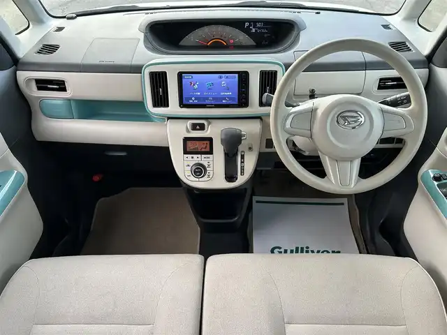 ダイハツ ムーヴ キャンバス X LTD メイクアッフ SA Ⅱ 兵庫県 2016(平28)年 5.5万km パールホワイトⅢ/ファインミントメタリック 2トーン 社外メモリナビ/BTオーディオ/CD/DVD再生機能/バックカメラ/ドライブレコーダー/ETC/両側パワースライドドア/オートライト/ライトレベライザー/フォグランプ/衝突軽減ブレーキ/アイドリングストップ/スペアキー