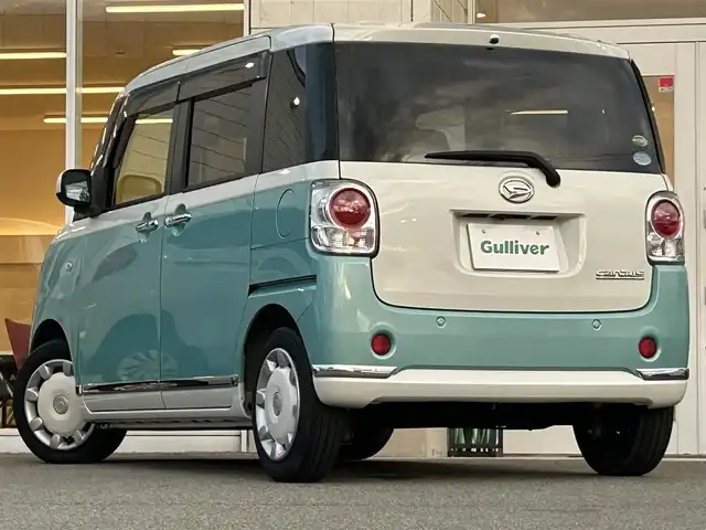 ダイハツ ムーヴ キャンバス X LTD メイクアッフ SA Ⅱ 兵庫県 2016(平28)年 5.5万km パールホワイトⅢ/ファインミントメタリック 2トーン 社外メモリナビ/BTオーディオ/CD/DVD再生機能/バックカメラ/ドライブレコーダー/ETC/両側パワースライドドア/オートライト/ライトレベライザー/フォグランプ/衝突軽減ブレーキ/アイドリングストップ/スペアキー