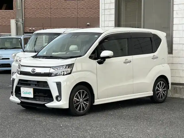 ダイハツ ムーヴ カスタム X LTD SAⅢ 福岡県 2018(平30)年 3.8万km パールホワイトⅢ 社外メモリナビPioneer【AVIC-RW801】/(AM/FM/Bluetooth/CD/DVD/フルセグTV】/バックカメラ/ETC/スマートアシストIII/・衝突警報機能(対車両・対歩行者)/・衝突回避支援ブレーキ機能(対車両・対歩行者)/・誤発進抑制制御機能(前方・後方)/・先行車発進お知らせ機能/・車線逸脱警報機能/オートライト/オートマハイビーム/クリアランスソナー/コーナーセンサー/盗難防止装置/横滑り防止機能/D席シートヒーター/電格ウィンカーミラー/プッシュスタート/純正フロアマット/純正１４インチアルミホイール/ステアリングスイッチ/フロントフォグランプ/アイドリングストップ/スペアキー×１/ドアバイザー/ナビ取扱説明書/クイックガイド/取扱説明書/保証書