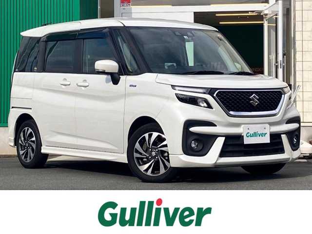 スズキ ソリオ バンディット HV MV 静岡県 2022(令4)年 3.4万km ピュアホワイトP SDナビ(CD/DVD/BT/フルセグ)/バックカメラ/レーダークルーズコントロール/ドライブレコーダー前後/ETC/エンジンスタートボタン/パワーウィンドウ/パワーステアリング/アイドリングストップ/スマートキー/オートエアコン/USB入力端子/ウォークスルー/純正フロアマット/布シート/D席N席シートヒーター/左側パワースライドドア/右側スライドドア/純正アルミホイール/ABS/横滑り防止装置/コーナーセンサー/レーンキープアシスト/盗難防止装置/オートライト/オートマチックハイビーム/LEDヘッドライト/W+サイドエアバック/衝突軽減システム/ヘッドアップディスプレイ