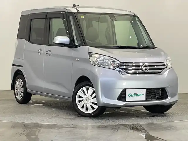 日産 デイズ ルークス X 栃木県 2016(平28)年 2.7万km クールシルバー ワンオーナー/純正ナビ/　（CD/DVD/フルセグTV/Bluetooth/USB）/バックカメラ/全方位カメラ/衝突被害軽減ブレーキ/片側パワースライドドア/禁煙車/スマートキー/プッシュスタート/アイドリングストップ/純正フロアマット