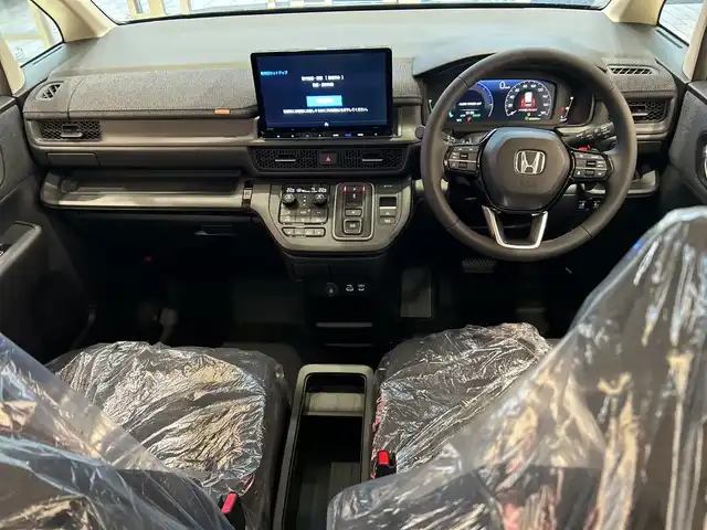 ホンダ ステップワゴン eHEV エアー EX 埼玉県 2025(令7)年 0.1千km クリスタルブラックパール ホンダセンシング/15.6インチ純正フリップダウンモニター/11.4インチHonda CONNECTナビ/　　CD/DVD/BT/USB/フルセグ/CarPlay/バックカメラ/レーダークルーズコントロール/両側パワースライドドア/パワーバックドア/LEDオートライト/シートヒーター/コーナーセンサー/パドルシフト/ステアリングスイッチ/スマートキー2本/11.4インチナビHonda CONNECTナビ LXM-247VFLi(317900円)　/15.6インチ リア席モニター VM-231FE(149600円)