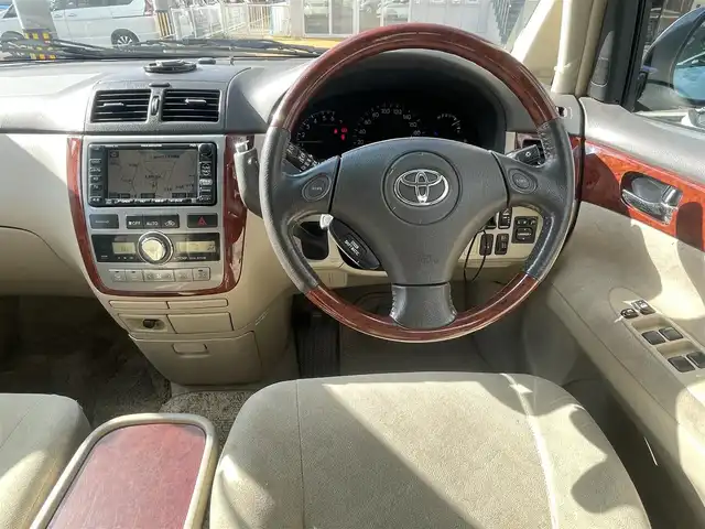 トヨタ イプサム 240u Gセレクション 島根県 2001(平13)年 12.8万km ホワイトパールマイカ 純正ナビ　/バックカメラ/純正15インチAW/運転席パワーシート/純正フロアマット