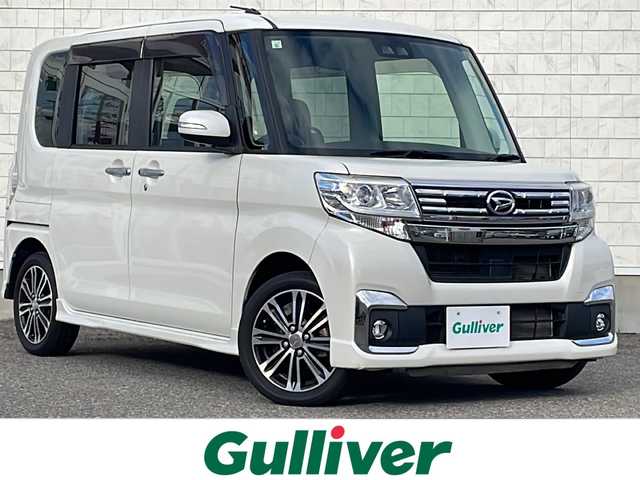 ダイハツ タント カスタム RS SA Ⅲ 福島県 2017(平29)年 2.3万km パールホワイトⅢ スマアシIII　純正ナビ　バックＣ　フルセグＴＶ　ＢＴ　両側パワスラ　ステリモ　Ｄ席シートヒーター　ＬＥＤヘッドライト　フォグランプ　オートライト　オートハイビーム　衝突軽減　スマートキー　電格ミラー
