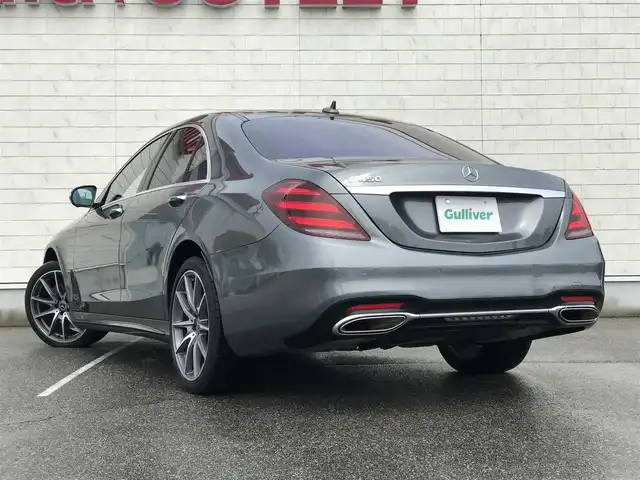 メルセデス・ベンツ Ｓ４５０ エクスクルーシブAMGラインプラ 富山県 2019(令1)年 3.8万km セレナイトグレー セレナイトグレー/ワンオーナー/AMGライン/ヘッドアップディスプレイ/全方位カメラ/バック・サイド・フロントカメラ/ブルメスターサウンドシステム/全席シートヒーター/前席シートヒーター・クーラー/パノラミックスライディングルーフ/リラクゼーション・ダイナミックシート/本革シート/前席パワーシート/電動開閉トランク/パドルシフト/純正20インチアルミホイール/電動パーキングブレーキ/メモリーシート/オートハイビーム/メルセデスベンツインテリジェンステクノロジー/・ブラインドスポットアシスト/・レーンチェンジアシスト/・アテンションアシスト/・アクティブブレーキアシスト/・道路標識アシスト/・アダプティブクルーズコントロール/純正フロアマット/ETC2.0/保証書