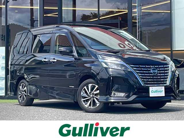 日産 セレナ ハイウェイスター V 大阪府 2021(令3)年 2.1万km ダイヤモンドブラック 純正10型SDナビ(フルセグTV/CD/DVD/BT)/アラウンドビューモニター/プロパイロット/エマージェンシーブレーキ/コーナーセンサー/BSM/両側パワスラ/ドラレコ/ETC/デジタルインナーミラー/USBポート/純正LEDヘッドライト/純正フロアマット/純正16インチアルミホイール