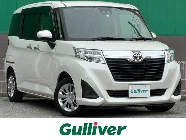 トヨタ ルーミー G 千葉県 2020(令2)年 2.8万km パールホワイトⅢ 社外メモリナビ（AM/FM/CD/DVD/フルセグTV/Bluetooth）/バックカメラ/全方位カメラ/ドライブレコーダー/クルーズコントロール/衝突軽減ブレーキ/両側パワースライドドア/ETC/LEDヘッドライト/純正フロアマット/横滑り防止装置/プッシュスタート/スマートキー/ドアバイザー