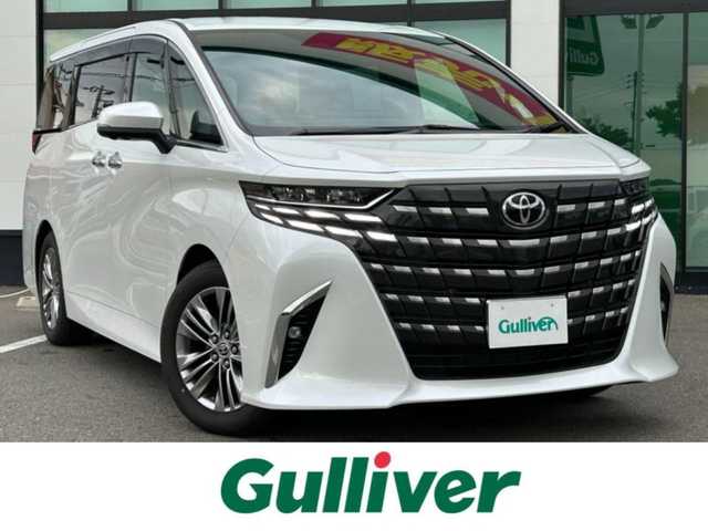 トヨタ アルファード Z 和歌山県 2024(令6)年 0.6万km プラチナホワイトパールマイカ 純正ナビ/フルセグTV/（FM/AM/BT/USB）/全方位カメラ/プリクラッシュセーフティ/レーダークルーズコントロール/レーンキープ/衝突軽減ブレーキ/オートライト/ブラインドスポットモニター/前後コーナーセンサー/ビルトインETC/全席パワーシート/両側パワースライドドア/ガラスルーフ/シートヒーター/エアーベンチレーション/ステアリングヒーター/LEDヘッドライト/前後ドラレコ