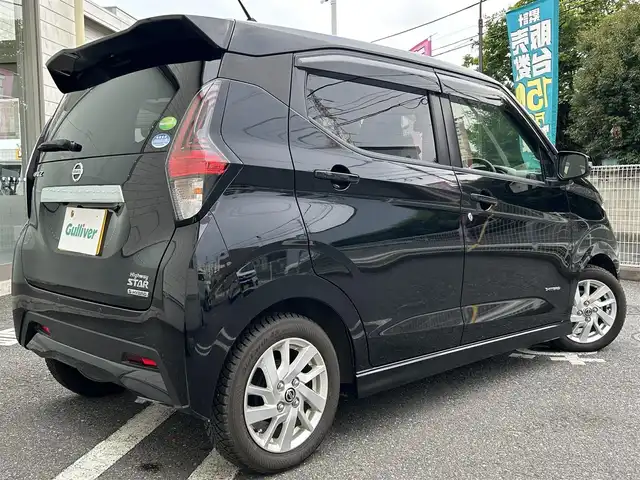日産 デイズ ハイウェイスターX 埼玉県 2019(令1)年 0.9万km ブラック 純正SDナビ/　ワンセグ/CD/BT/SD/AUX/【MDV-D308BTW】/バックカメラ/エマージェンシーブレーキ/クリアランスソナー/車線脱線警報（LDW）/アイドリングストップ/社外前後ドライブレコーダー/【ZDR016】/LEDヘッドライト/電動格納ミラー/ドアバイザー/ETC/プッシュスタート/スマートキー/スペアキー/保証書/取扱説明書/純正フロアマット