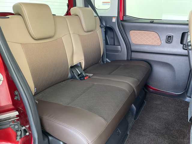 日産 デイズ ルークス HWS X Vセレクション 愛知県 2018(平30)年 2.7万km スパークリングレッド/ブラック 純正SDナビ/　　Bluetooth/フルセグ/    CD/DVD/インテリジェントエマージェンシーブレーキ/踏み間違い衝突防止アシスト/車線逸脱警報/アラウンドビューモニター/両側パワースライドドア/インテリジェントキー/プッシュスタート/LEDヘッドランプ/オートライト/ハイビームアシスト/フォグランプ/オートエアコン/本革巻きステアリング/ステアリングスイッチ/ハーフレザーシート（ブラウン）/後席サンシェード/ナノイー搭載リヤシーリングファン/純正15インチアルミホイール/純正フロアマット/ドアバイザー/ドライブレコーダー/ETC
