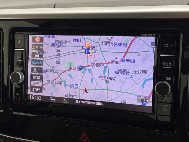 日産 デイズ ルークス HWS X Vセレクション 愛知県 2018(平30)年 2.7万km スパークリングレッド/ブラック 純正SDナビ/　　Bluetooth/フルセグ/    CD/DVD/インテリジェントエマージェンシーブレーキ/踏み間違い衝突防止アシスト/車線逸脱警報/アラウンドビューモニター/両側パワースライドドア/インテリジェントキー/プッシュスタート/LEDヘッドランプ/オートライト/ハイビームアシスト/フォグランプ/オートエアコン/本革巻きステアリング/ステアリングスイッチ/ハーフレザーシート（ブラウン）/後席サンシェード/ナノイー搭載リヤシーリングファン/純正15インチアルミホイール/純正フロアマット/ドアバイザー/ドライブレコーダー/ETC