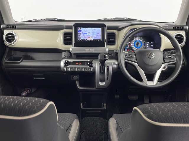 スズキ クロスビー HYBRID MZ 埼玉県 2019(平31)年 1.2万km キャラバンアイボリーパールメタリック/ホワイト 2トーンルーフ 純正ナビ/(TV/FM/AM/SD/BT/CD)/バックカメラ/アイドリングストップ/衝突被害軽減ブレーキ/車線逸脱抑制装置/クルーズコントロール/パドルシフト/オートマチックハイビーム/クリアランスソナー/ETC/前席シートヒーター/純正16インチアルミホイール/LEDヘッドライト/スマートキー/プッシュスタート/ドアバイザー/ウインカーミラー/フォグランプ/純正フロアマット/革巻きハンドル