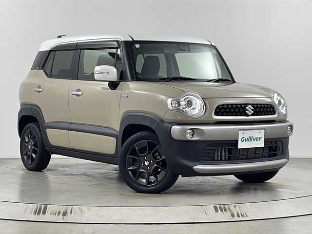 スズキ クロスビー HYBRID MZ 埼玉県 2019(平31)年 1.2万km キャラバンアイボリーパールメタリック/ホワイト 2トーンルーフ 純正ナビ/(TV/FM/AM/SD/BT/CD)/バックカメラ/アイドリングストップ/衝突被害軽減ブレーキ/車線逸脱抑制装置/クルーズコントロール/パドルシフト/オートマチックハイビーム/クリアランスソナー/ETC/前席シートヒーター/純正16インチアルミホイール/LEDヘッドライト/スマートキー/プッシュスタート/ドアバイザー/ウインカーミラー/フォグランプ/純正フロアマット/革巻きハンドル