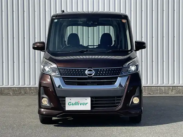 日産 デイズ ルークス ハイウェイスターX 福岡県 2018(平30)年 5.6万km モカブラウンP 純正ナビ（ＭＭ３１７Ｄ－Ｗ）/フルセグTV/CD/DVD/BT/SD/AUX/AM/FM/アラウンドビューモニター/エマージェンシーブレーキ/パワースライドドア/ＬＥＤオートライト/フォグランプ/オートハイビーム/純正AW/日産純正ドライブレコーダー/アイドリングストップ/スマートキー/プッシュスタート/ハンドルリモコン
